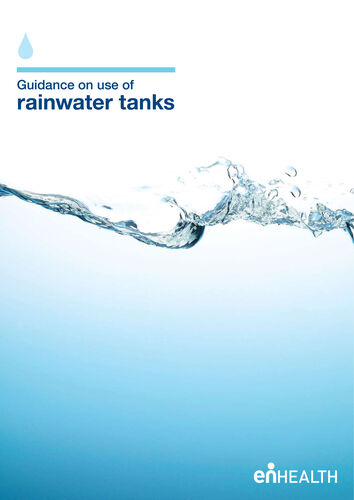 Gov Health Guidelines on the use of rainwater tanks